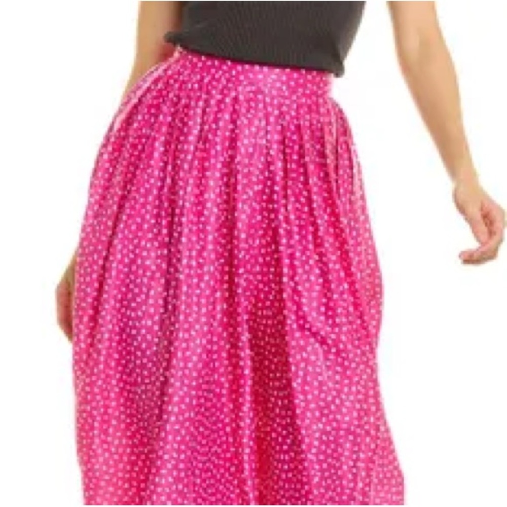 Vintage Pink Polka Dot Women's Skirt